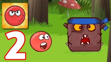 Red Ball 4 - Gameplay Walkthrough Part 2 - Deep Forest (iOS, Android)