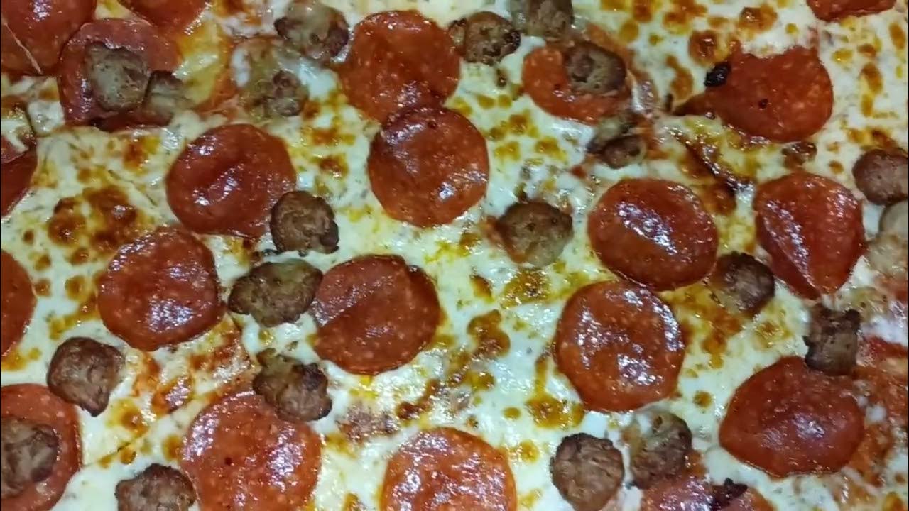 Little Caesars Thin Crust Sausage & Pepperoni Pizza & Italian Cheese