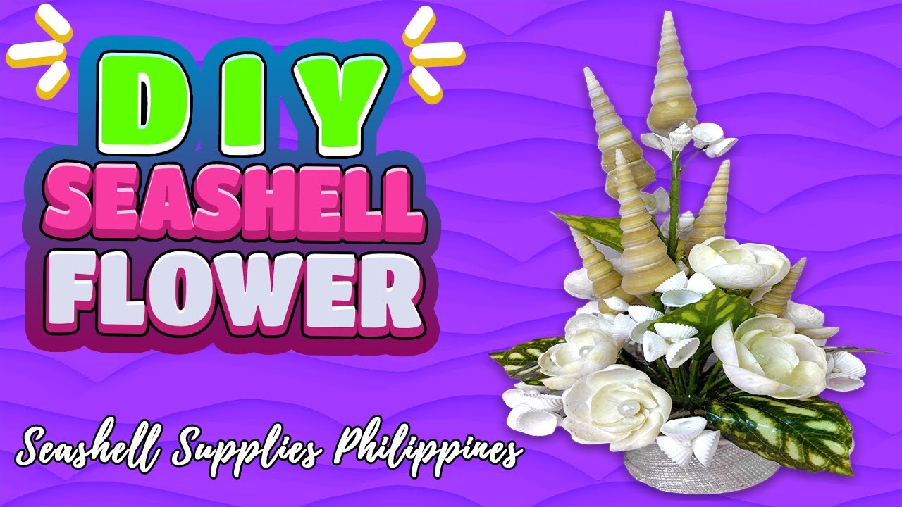 Make Your Own Mini Seashell Flower Arrangements - Simple DIY