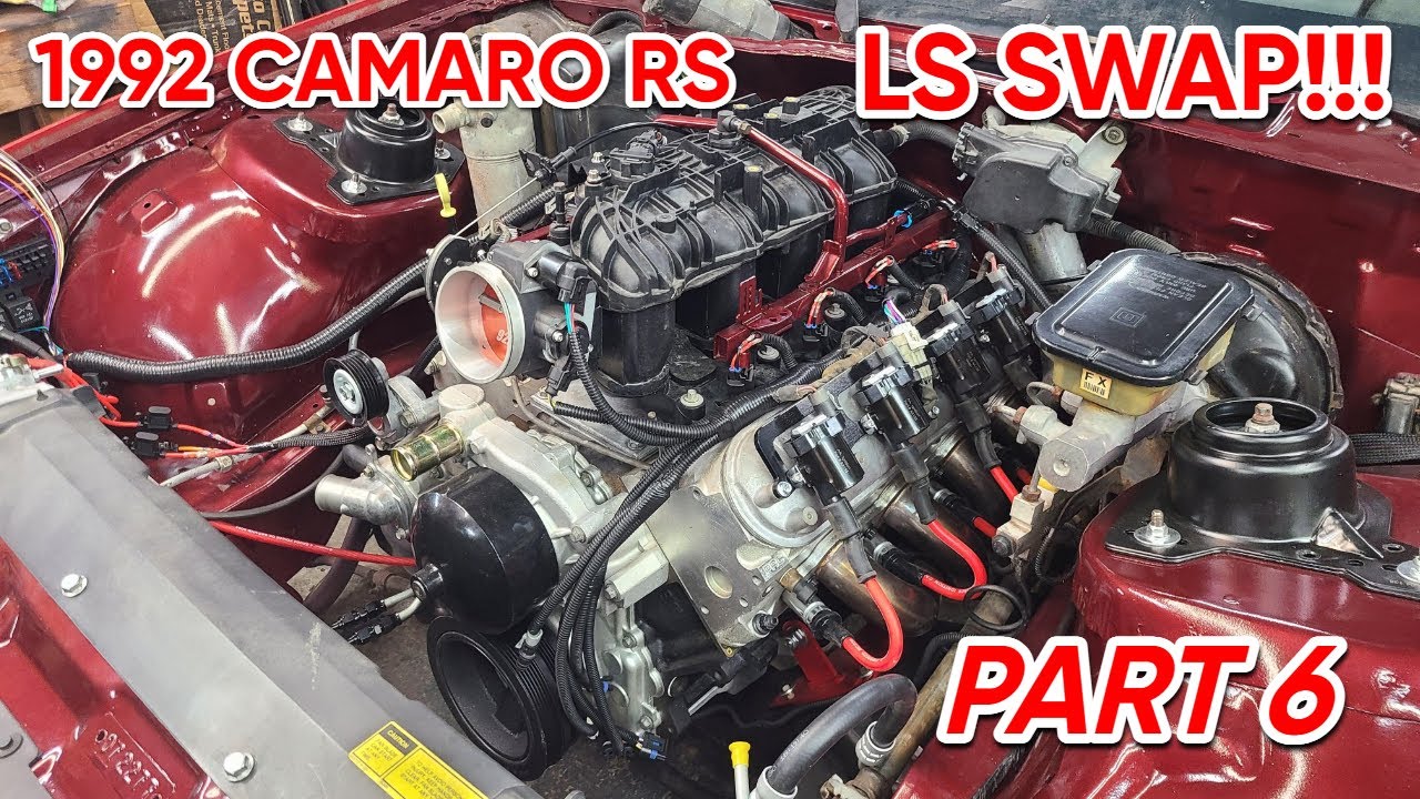1992 Third Gen Camaro LS Swap - We Attempt To Fire It Up!!