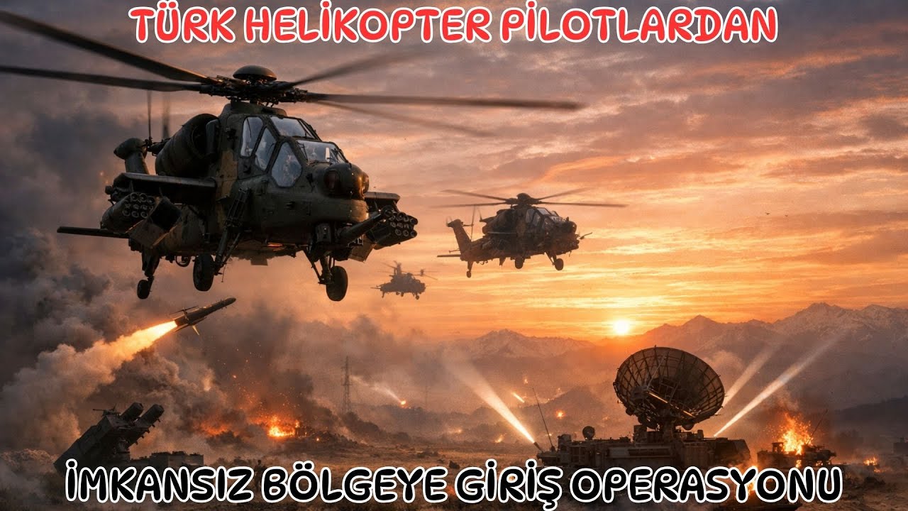 İmkansız Bölgeye Gizli Helikopter Operasyonu: Türk Pilotların Mucizesi!