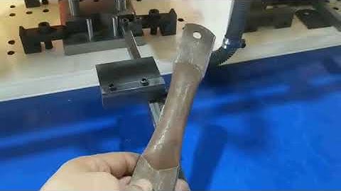 Scaffold Tube Flatten Punching Cutting In One Action Hydraulic Punching Machine