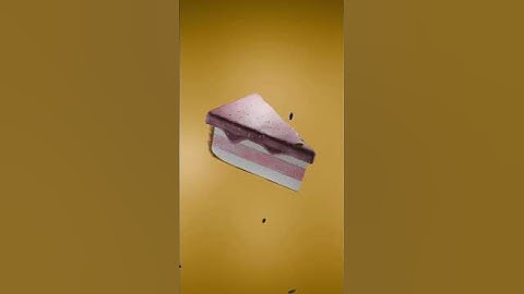 [Blender3D] Making: A Piece of Cake scene #blender3d #cake #3dcake