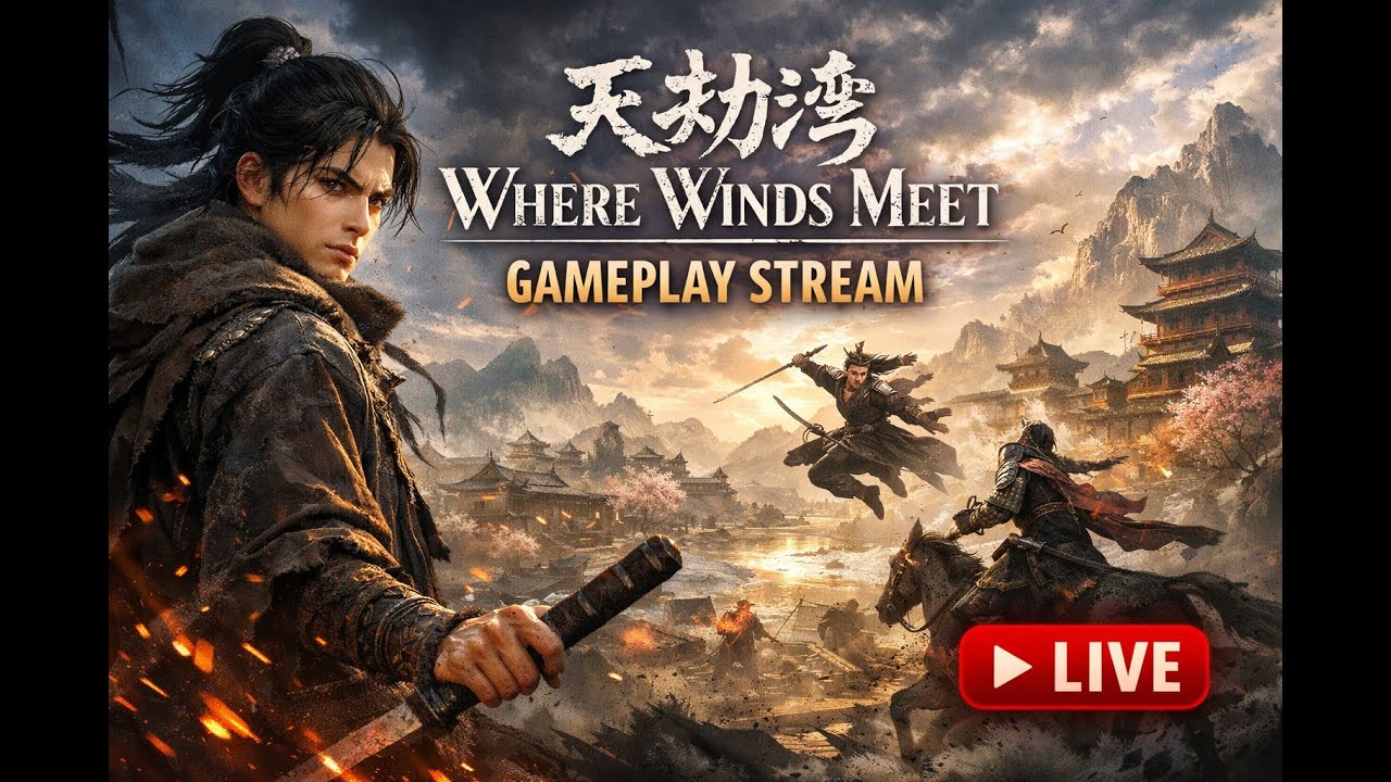 WHERE WINDS MEET LIVE 🔥 Epic Wuxia Combat & Open-World Gameplay
