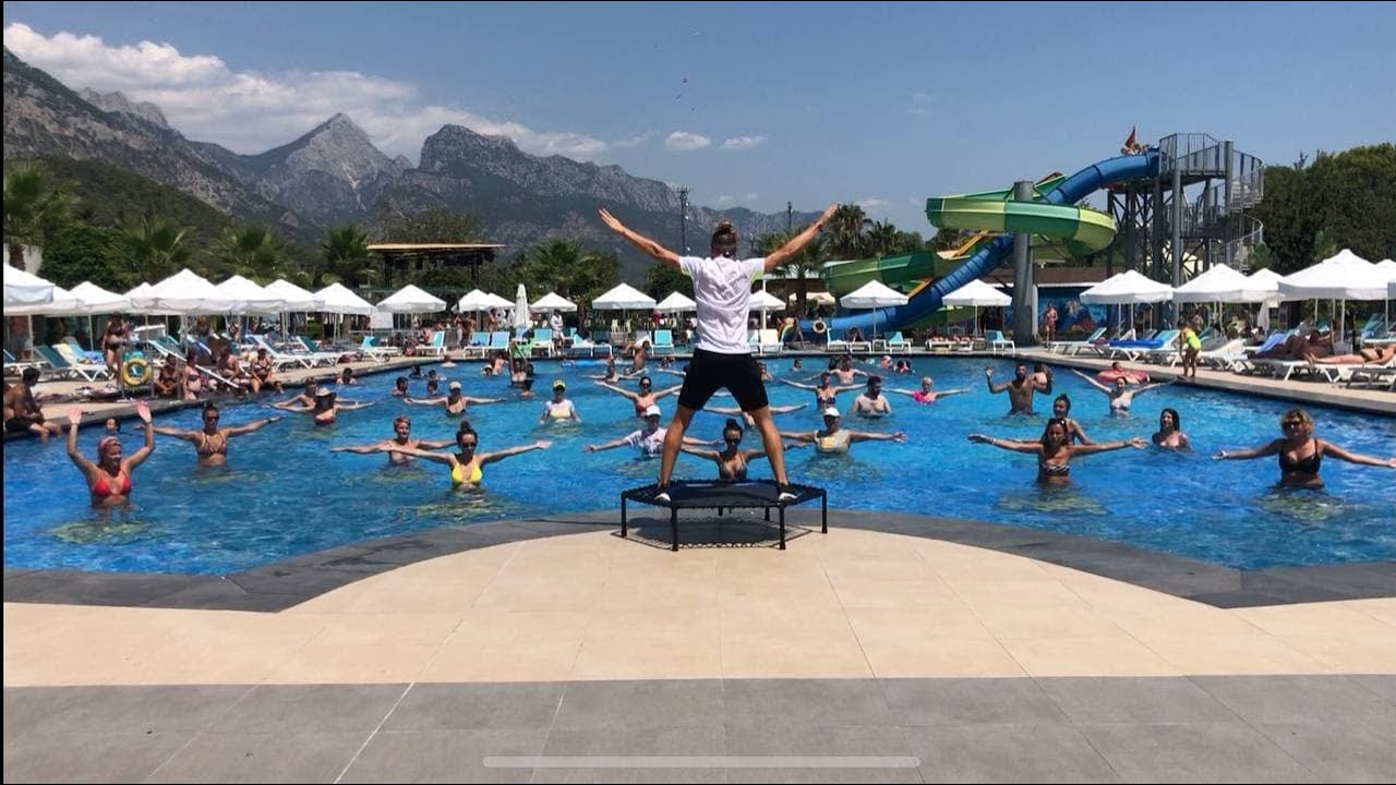 Aqua Jumping Class (ANTALYA TURKEY) 25 min (Dosinia luxury resort) Wellness Antalya