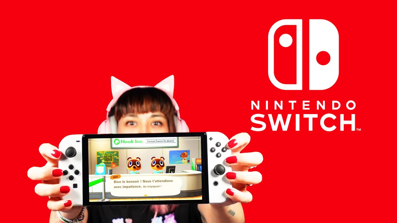 UNBOXING De LA NOUVELLE NINTENDO SWITCH LA NINTENDO SWITCH OLED TEST 
