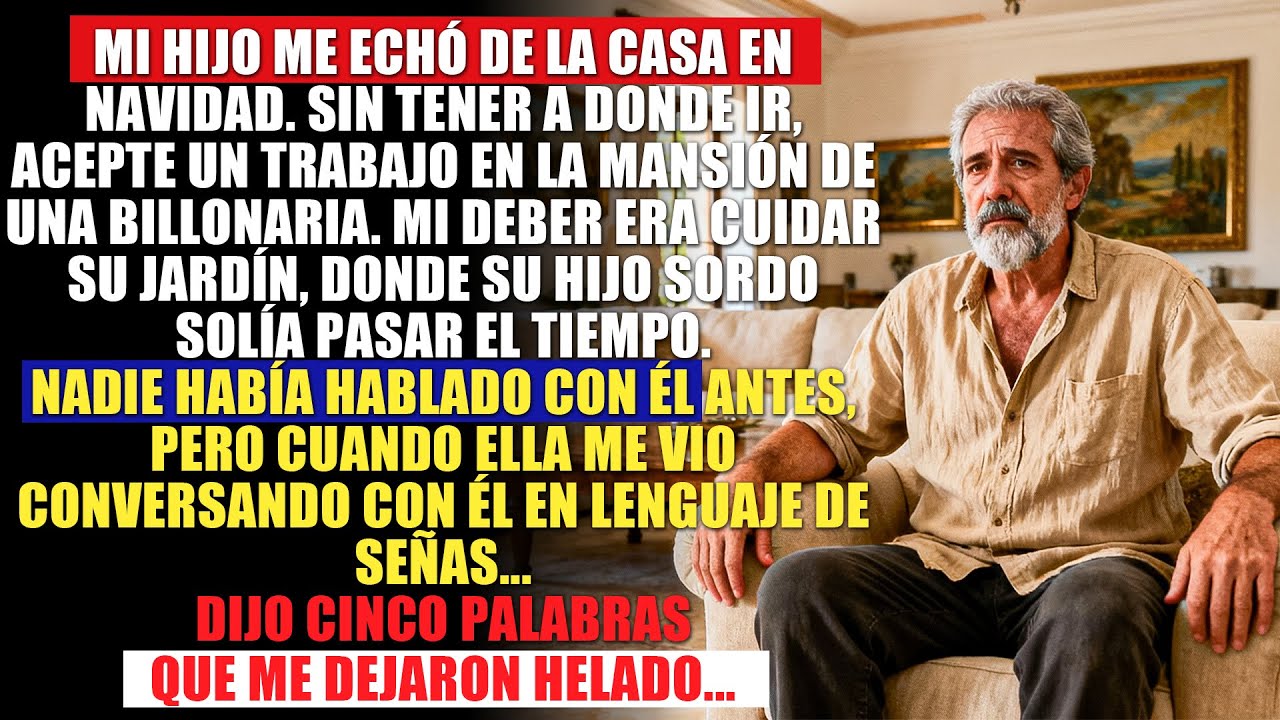 Mi hijo me echó de la casa en Navidad. Sin tener a dónde ir, acepté un trabajo en un...