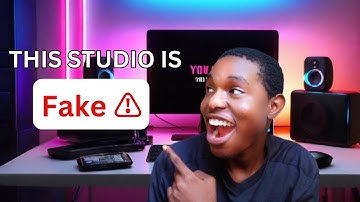 How to create a FAKE youtube studio with just your smartphone|| fake background. #youtubesetup.