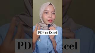 Convert pdf ke excel kurang dari 1 menit #excel #exceltips #exceltutorial #pdftoexcel