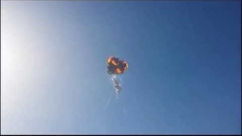 SpaceX F9R Auto-termination explosion during test flight