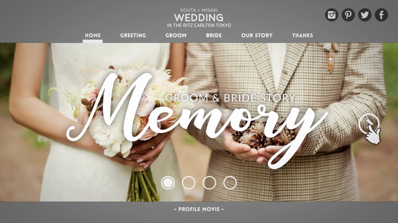 おしゃれ過ぎる】結婚式プロフィールムービーSTYLE modern ver.｜結婚