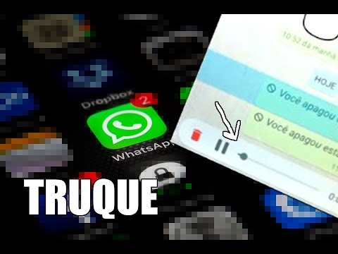 Truque WhatsApp para ouvir mensagem antes de enviar