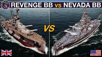 Revenge Battleship(1941) vs Nevada Battleship(1944) | War On The Sea