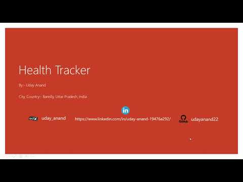 Health Tracker using Python for CS50 python programming final project. #cs50 #hardvard #cs50p