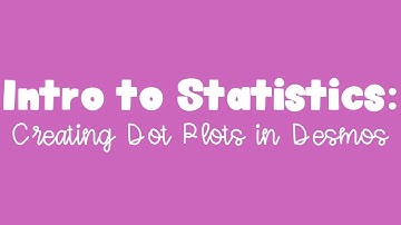 Creating Dot Plots using Desmos