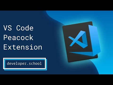 VS Code: Peacock Extension by John Papa