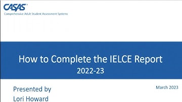2022 23 IELCE Report Webinar