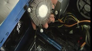 Intel stock cpu cooler push pin type install/remove instruction sockets LGA 1700 1200 1366 1155 775