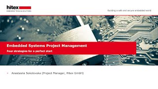 Webinar Manage Your Embedded Project: 4 strategies for a successful embedded project