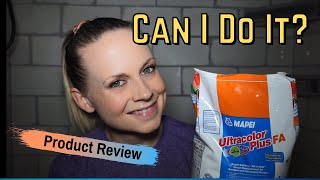 DIY First Time Trying Mapei Ultracolor Plus FA Grout - PRODUCT REVIEW - Grouting Shower Tile