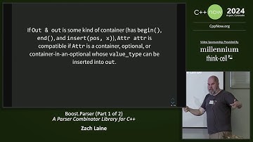 Boost.Parser (Part 1 of 2) - A Parser Combinator Library for C++ - Zach Laine - C++Now 2024
