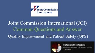 JCI QA-Quality Improvement and Patient Safety (QPS)