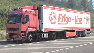 ETS2 1.38 -  Euro Truck Simulator 2 - Renault Premium - Liege to Kassel with medical equipment