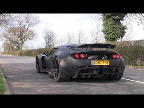 Hennessey Venom GT Prototype - Road Testing in Eng...