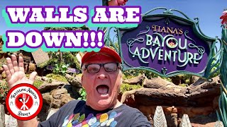 TIANA’S BAYOU ADVENTURE WALLS ARE DOWN | DISNEY MAGIC KINGDOM UPDATE