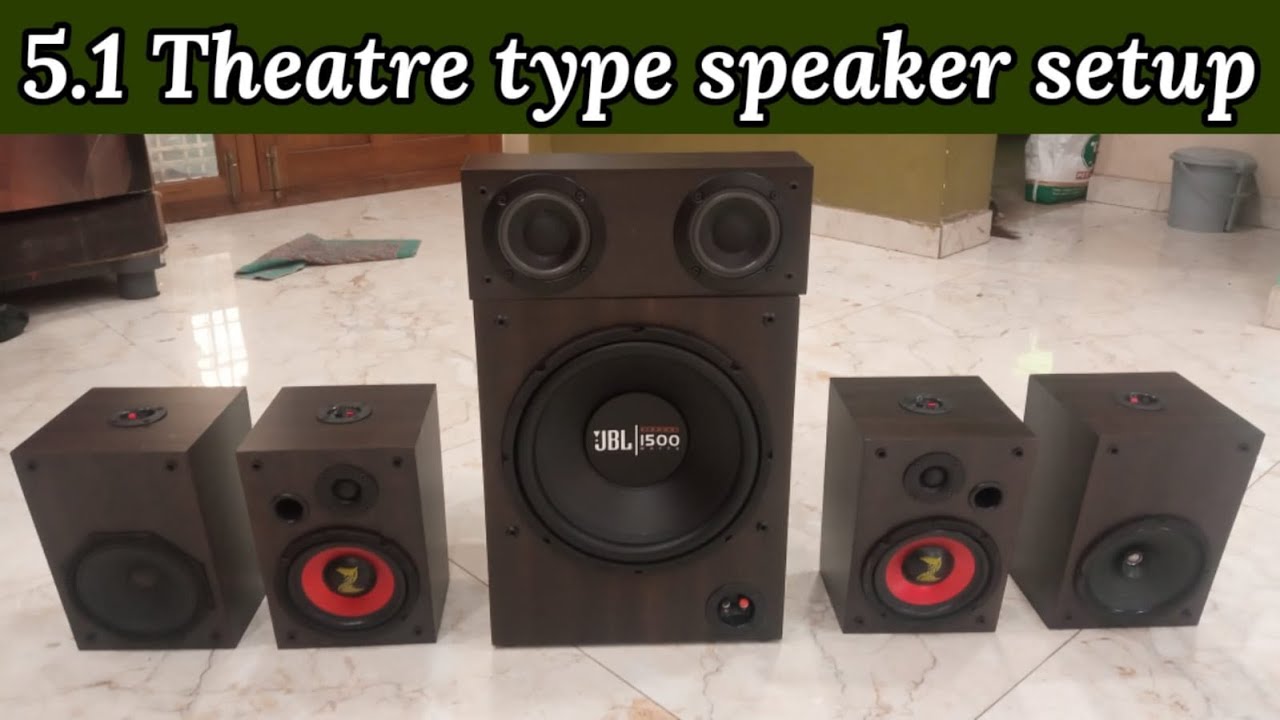 5.1 Theatre type speaker box setup | High-quality MDF | JBL 1500W | Dainty | ZIPP |GKS Info Tech