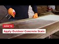 How to Apply Outdoor Concrete Stain