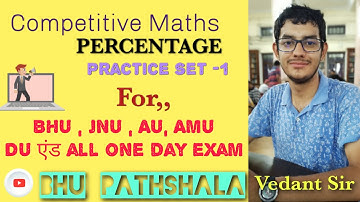 PERCENTAGE  ( Set - 1 )for BA , JNU , AU , AMU , SSC