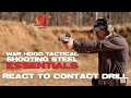 Gun range shooting drill  react to contact  steel target shooting drill from war hogg tactical