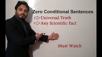 Zero Conditional Sentences |  By Syed Ali Raza Kazmi