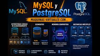 MySQL y PostgreSQL en Máquinas Virtuales | Segmentos, Memoria e Instancias