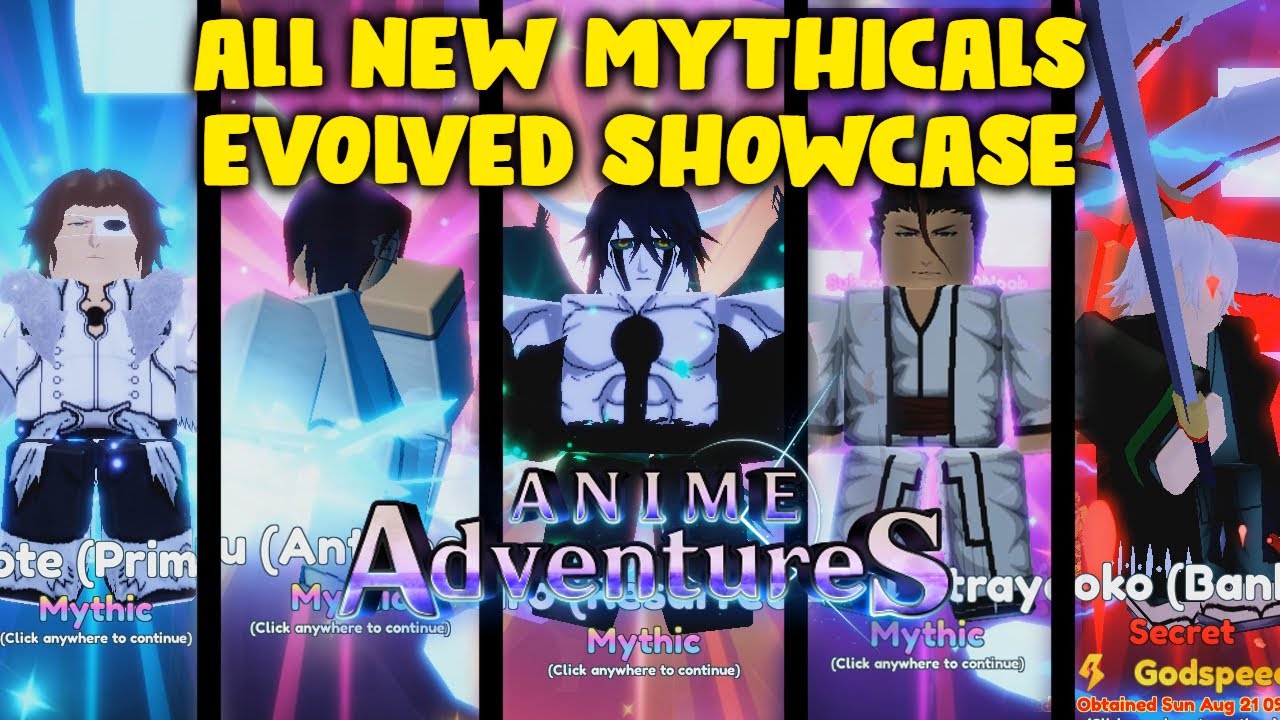 Anime Adventures Mythical Tier List Update 1  Anime Adventures Roblox   YouTube