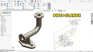 SolidWorks Exercise: Pipe with Flange and Support Bracket