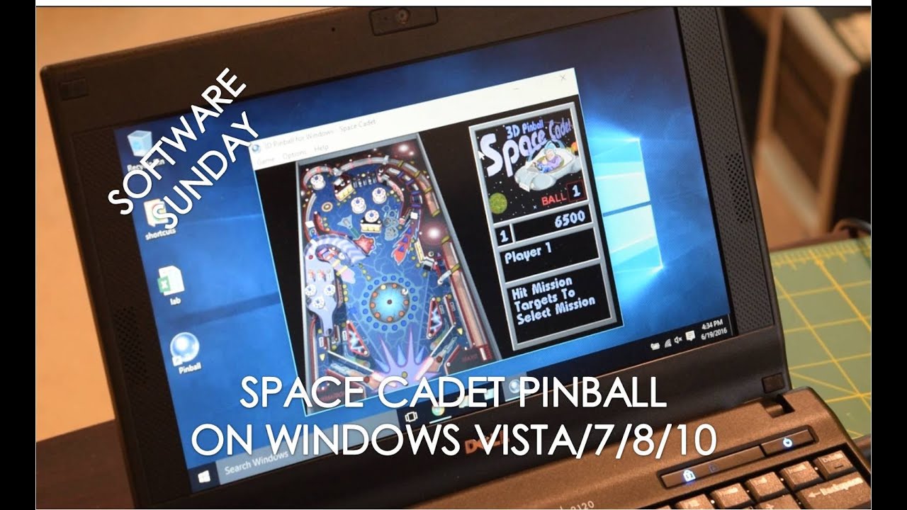 Windows Fail: Pinball 3D: Space Cadet para Windows Vista, 7, 8