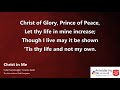 Christ in me christ of glory prince of peace mp3