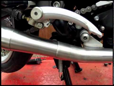 TEC 2-2 BONNEVILLE/THRUXTON EXHAUST FITTING VIDEO - YouTube