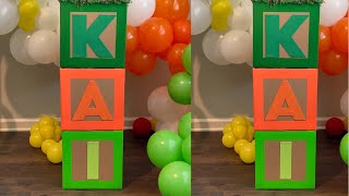 DINOSAUR THEMED BLOCK LETTERS| DINOSAUR BIRTHDAY PARTY DECOR