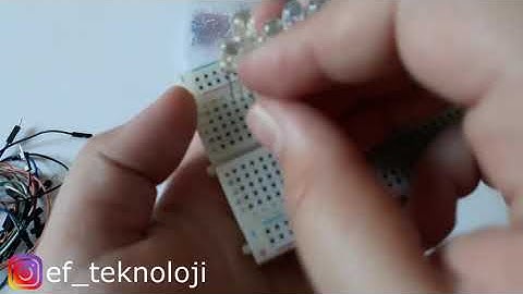 Arduino ile kara şimşek (polis çakarı) devresi