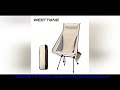 Westtune Portable Folding Camping Chair with Headrest Lightweight Tourist Chairs Aluminum Alloy Fish