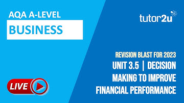 Unit 3.5 Finance | AQA A-Level Business 2023 Revision Blast