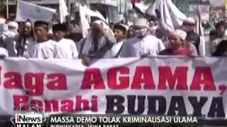 Massa demo tolak kriminalisasi ulama - iNews Malam 22/01