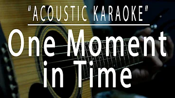 One moment in time - Whitney Houston (Acoustic karaoke)