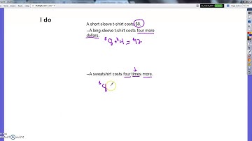 4OA Lesson #5 - multiplicative comparisons vs additive comparisons
