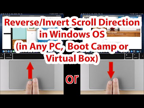 Reverse or Invert Scroll Direction In Windows OS (BootCamp, Windows PC or Virtual Box)