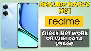 Realme Narzo N61 Check Network or Wifi data Usage || How to check Wifi data || Network settings