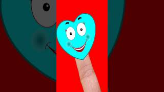 Daddy Finger, Mommy Finger | Shapes Finger Family #shorts #funlearning #nurseryrhymes